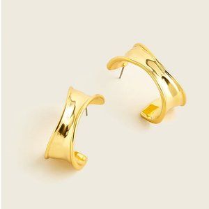 J. Crew Silver-plated deep-dip earrings